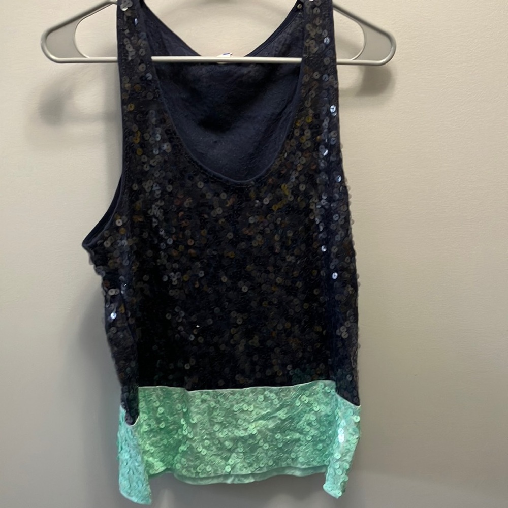 Jcrew embellished sequin tank